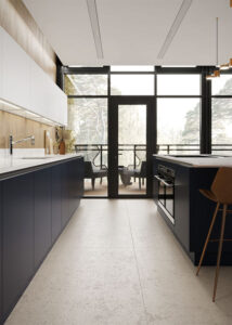 modern open plan kitchen design in birmingham